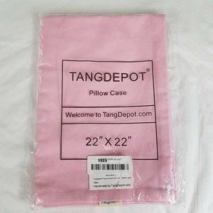 Pillow Cover Pink 22x22 In Square New Solid